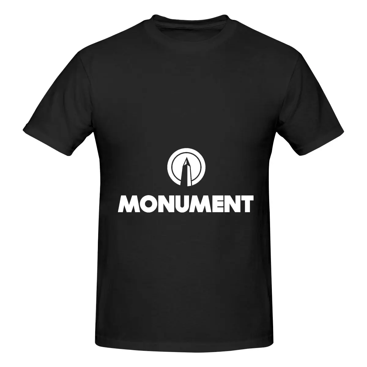 

High Quality 100% Cotton Monument Logo Men's Basic Short Sleeve T-Shirt