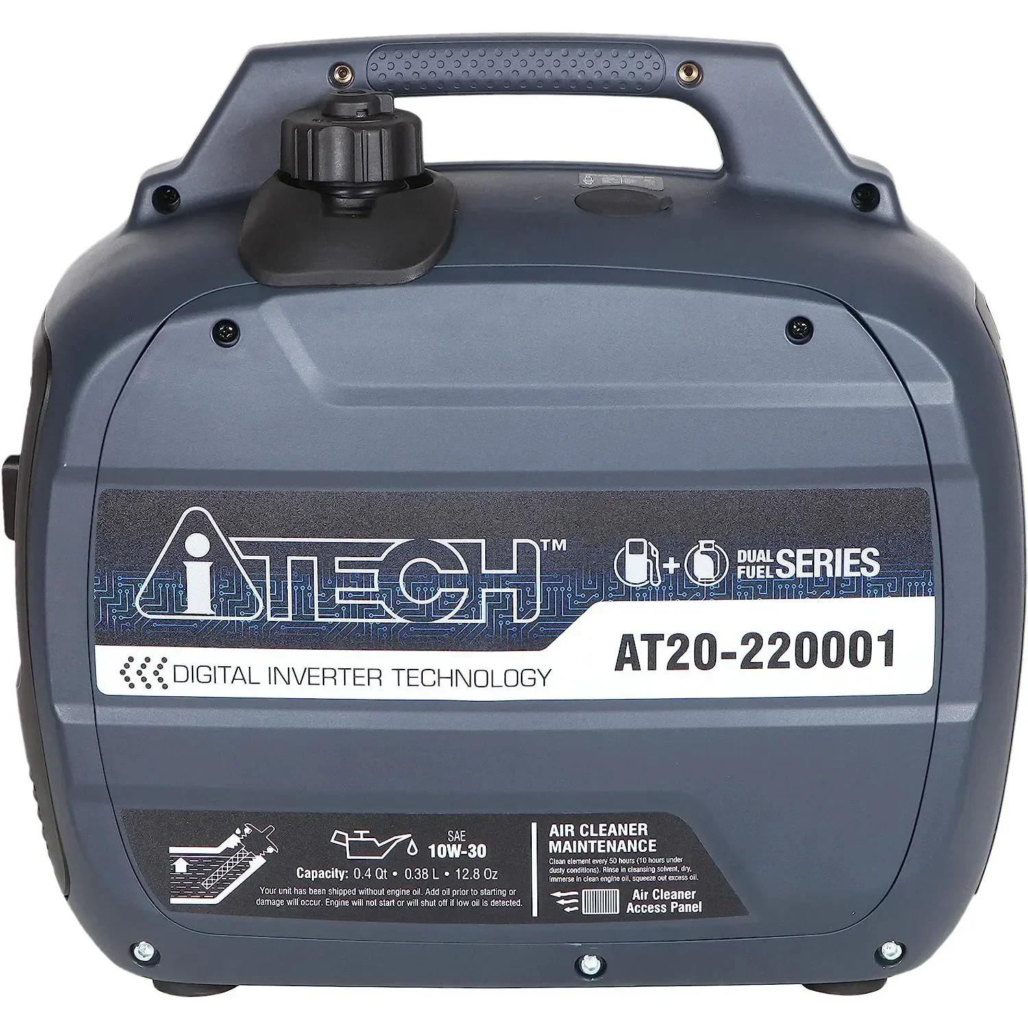 New 2000 W Portable Inverter Generator Dual Fuel Gas & Propane Powered Super Quiet Operation, Lightweight, RV Ready | USA | NEW