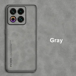 Luxury PU Leather Shockproof Phone Case with TPU Silicone Full Protection for Meizu 22 (GRAY)