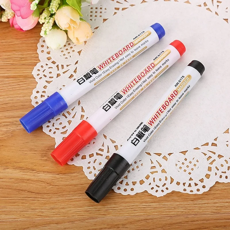 5pcs 3 Color Whiteboard Pen Set Erasable Marker Pen for White