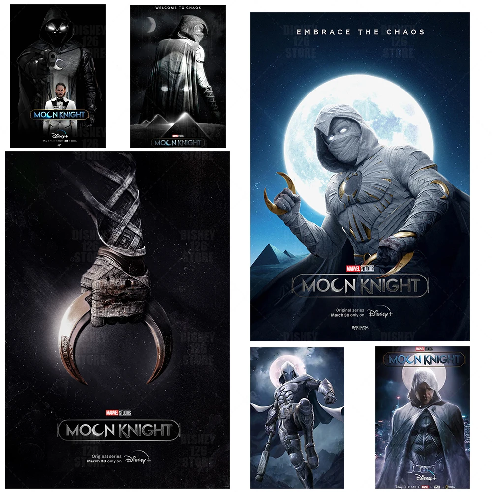 5D Diy Diamond Painting Poster Film Marvel Moon Knight Disney Diamond Ricamo Mosaico Kids Room Decor Miglior Regalo