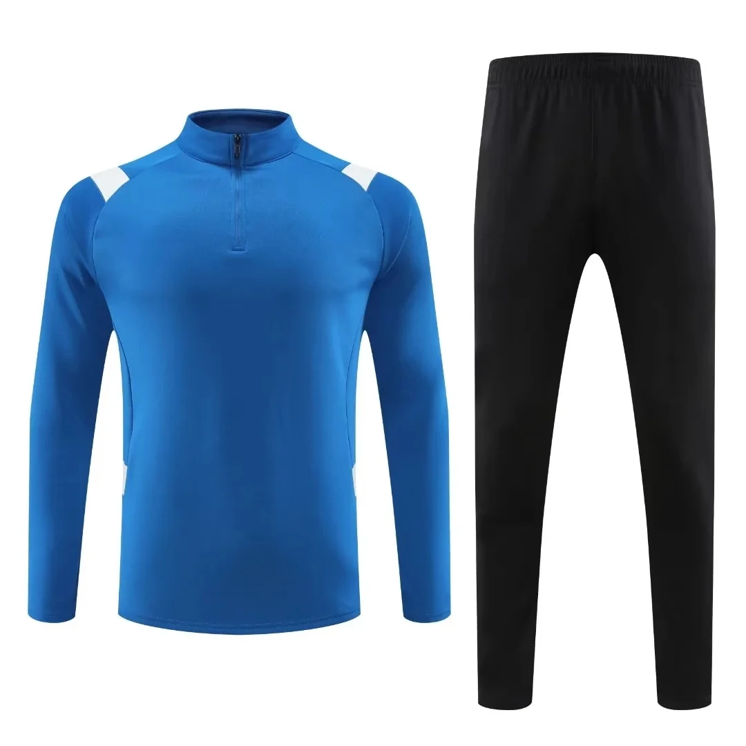 Adults Soccer Tracksuit Winter Men's Long Sleeves Training Suit Warm Up Soccer Training Sportswear