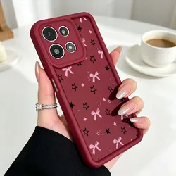 Star Bow Heart Pattern Phone Case Cover with Fusion Eye Ladder Design for G Stylus 5G 2026 (226JA8201JHN)