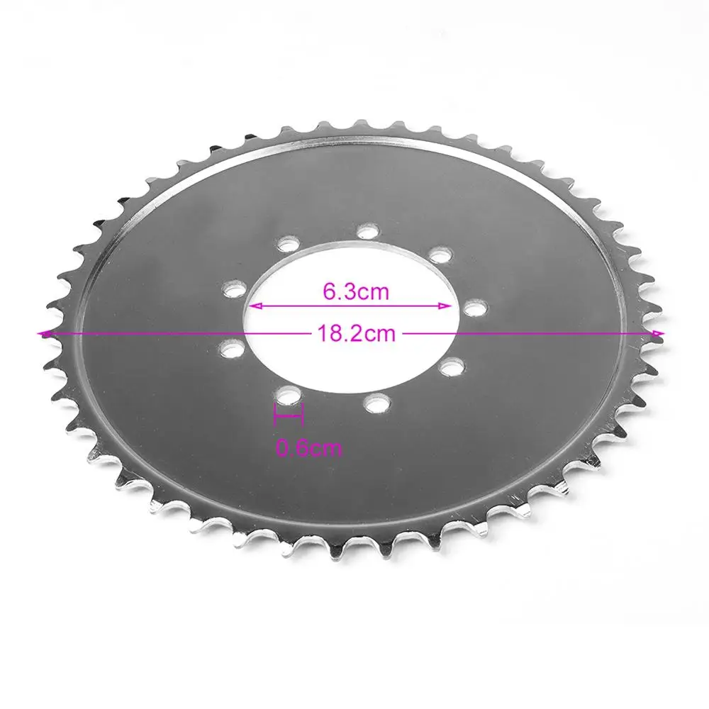Rear Hub Adapter Sprocket 44T for Gas Motorized Bicycle Wheel 2 Stroke Engine Kit Bicycle Hub Adapter Sprocket