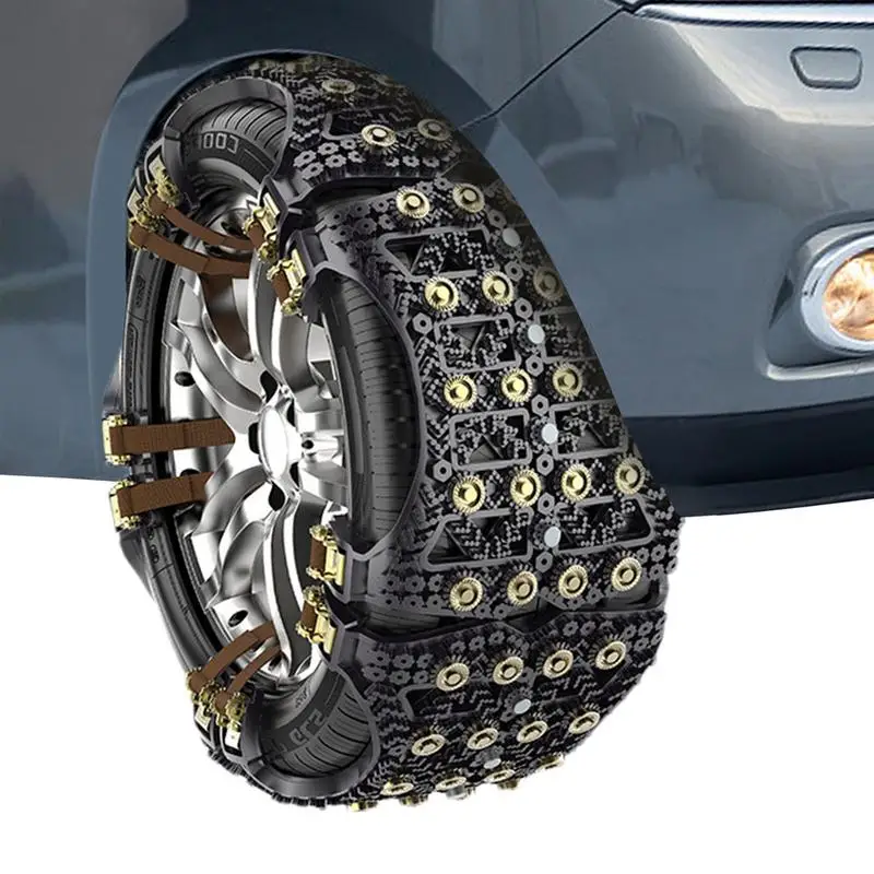 

Anti Skid Tire Chain 6pcs Truck Tire Chains Heavy Duty Car Anti-Skid Chain Flexible Winter Snow Mud Tire Chains Snowfield Muddy