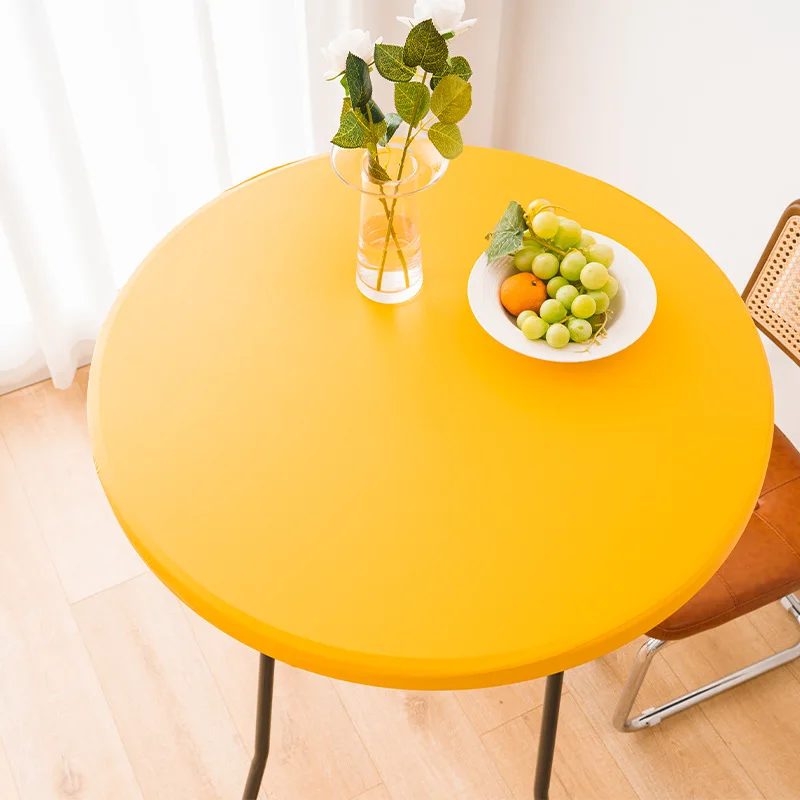 Enhanced Waterproof and Oil-Resistant Elastic Table Cover for Indoor and Outdoor Use