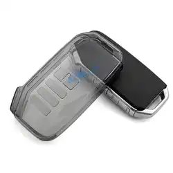 Transparent Black Car Key Case Cover with 9 Buttons (1 x Key case(Black))