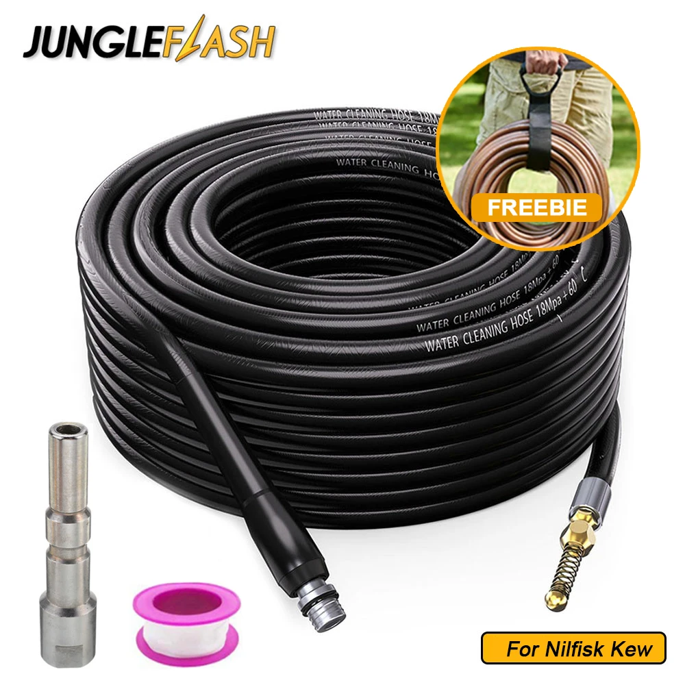 15M/50ft 2300psi High Pressure Washer Sewer Drain Hose Pipe Cleaner For  Karcher Parkside Nilfisk Car Wash High Pressure Cleaner - AliExpress