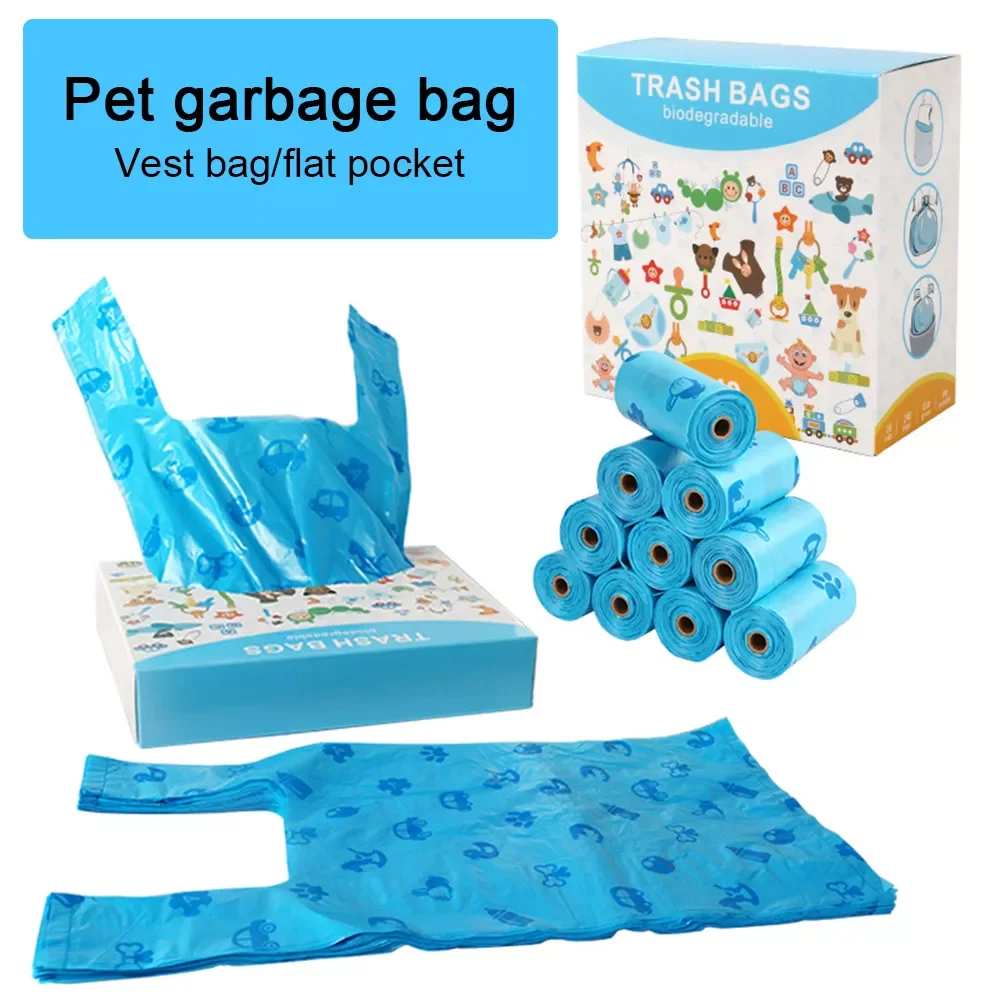 100pcs 260pcs Biodegradable Dog Poop Bags Zero Waste Pet Garbage Bag Cat Waste Bag Trash Bags