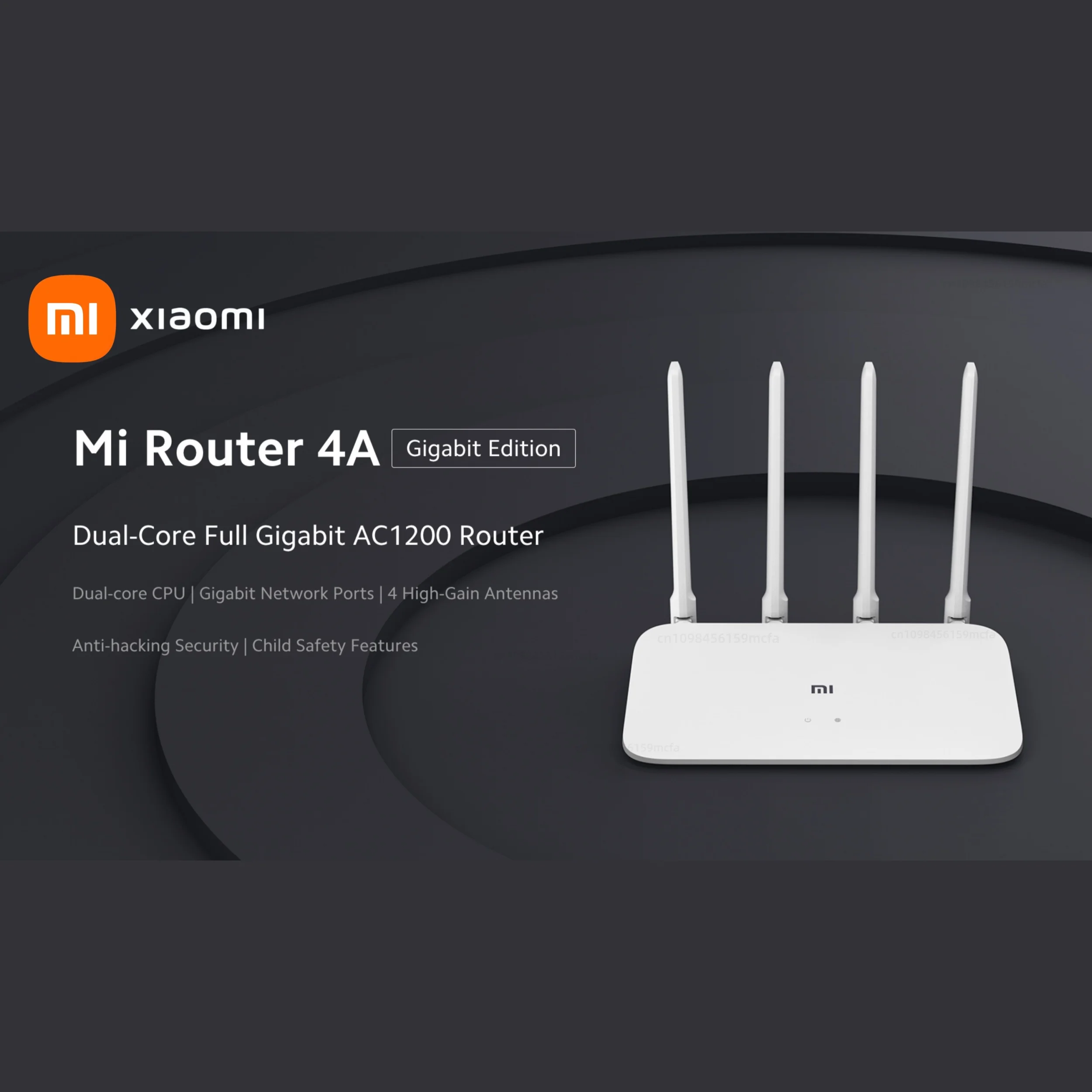 Wireless Router Xiaomi Router 4A Gigabit Edition 1000M 100M 5GHz 2.4GHz WiFi ROM 16MB DDR3 64MB 128MB High Gain 4 Antennas Remote Mi APP Control