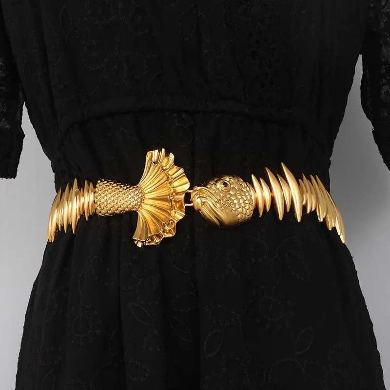 women's-fashion-gold-metal-fish-elastic-corset-female-cummerbund-coat-waistband-dress-decration-wide-belt-j007