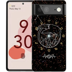 Whimsical Zodiac Shockproof Silicone Phone Case Cover - Pixel 7 5G (A8)