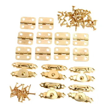 15 ชิ้น/เซ็ต Antique Bronze เฟอร์นิเจอร์บานพับตู้ 26*15 มม.เครื่องประดับไม้กล่องสลับ Hasp Latch ล็อคเฟอร์นิเจอร์ฮาร์ดแวร์ 2