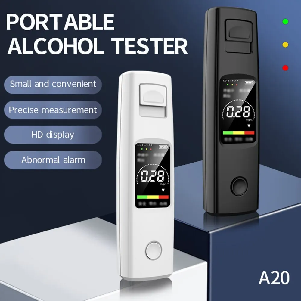 Alcohol Tester High Sensitivity Breathalyzer Non-Contact Alcoholometer Type-C Charging Portable