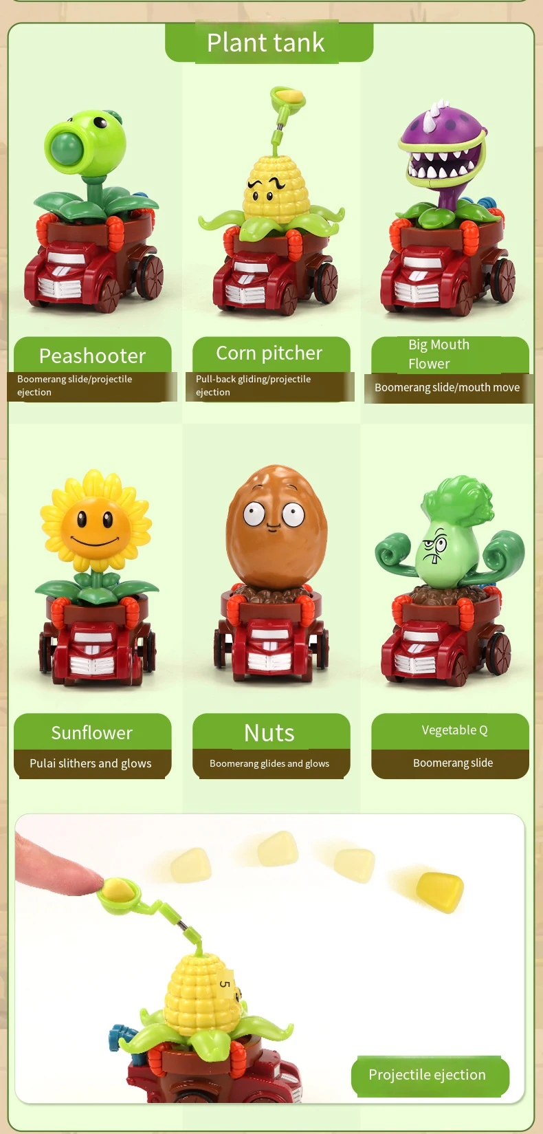 Plants Vs Zombies 2 Bonk Choy Sunflower Genuine Licensed Game