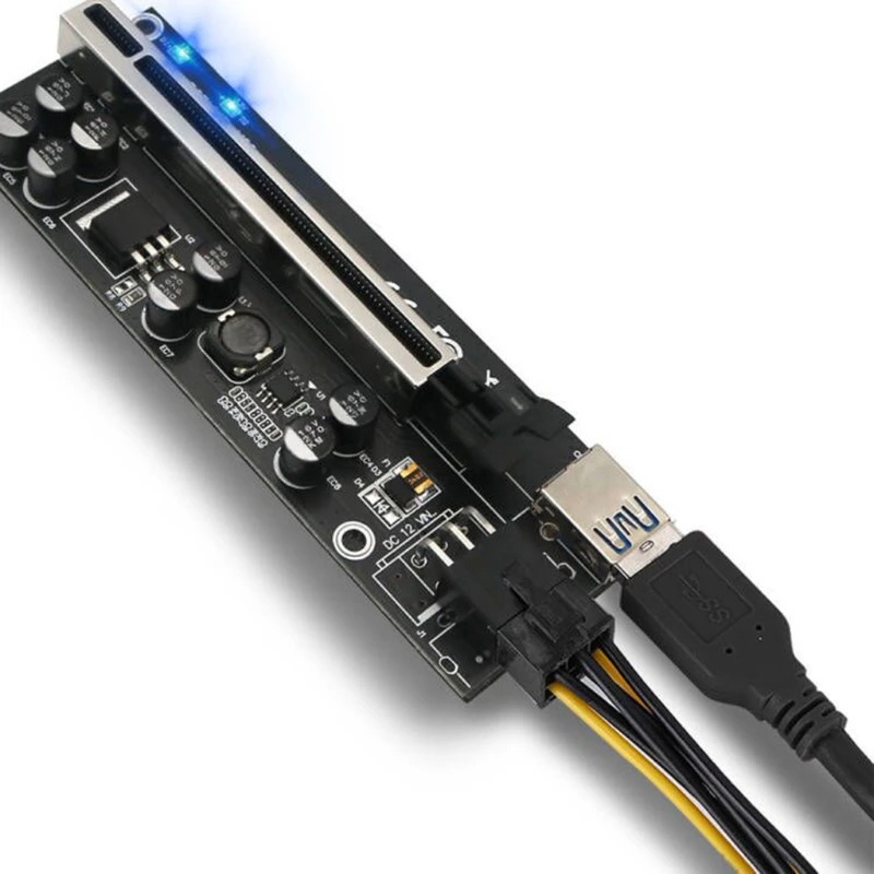 Usb3.0 어댑터 카드 PCI-E1X 16x PCI 그래픽 카드 확장 케이블 어댑터