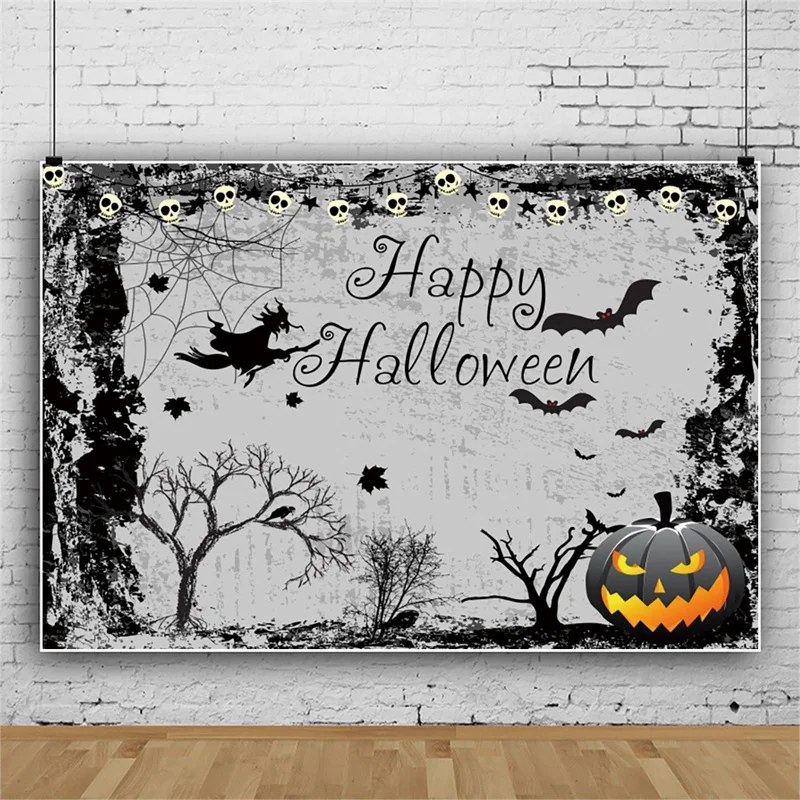 Custom Background Halloween Pumpkin Backdrop Decoration Childrens Birthday Wedding Party Wall Backdrops Photozone De