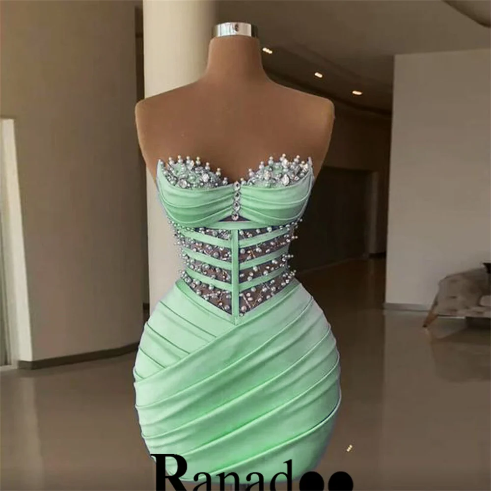 Ranadoo Fairytale Celebrity Dresses for Birthday Party with Sleeveless Criss Cross Sweetheart Vestidos De Noche Customized womens dress