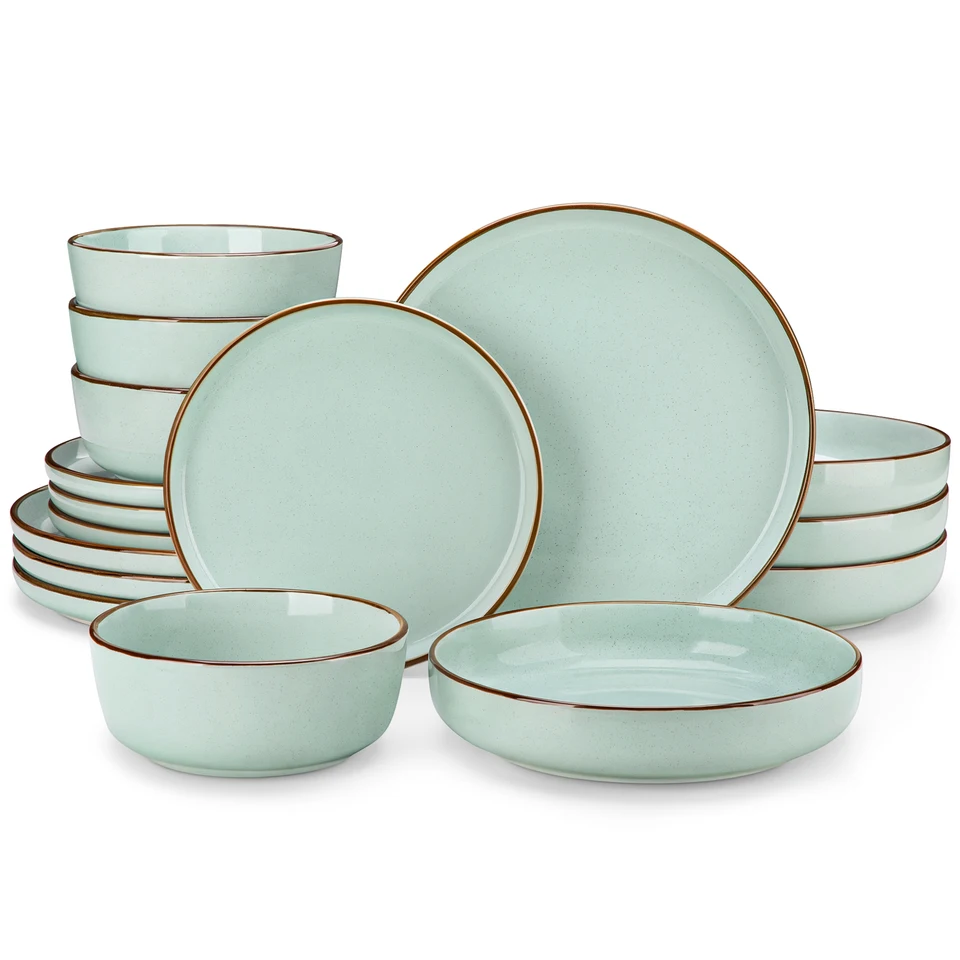 Vancasso Loire Green Ceramic Dinnerware Set