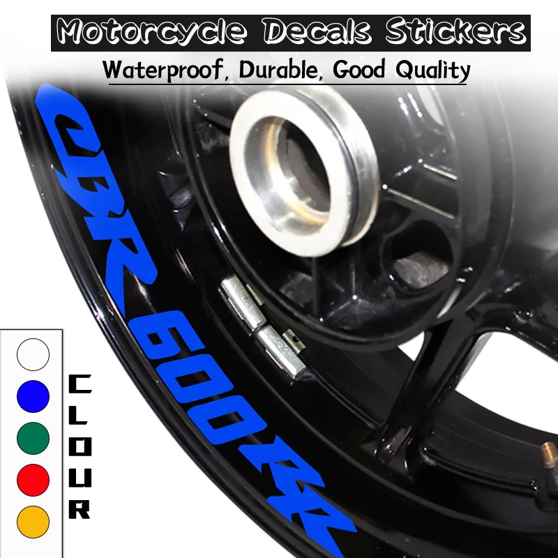 Hot Selling Wheel Stickers For HONDA CBR600RR CBR1000RR-R Motorcycle Front Rear Rim Reflective Decal Sticker cbr600rr cbr1000rr top selling loader bucket digital scales wheel loader weight scales bst106 n59 b