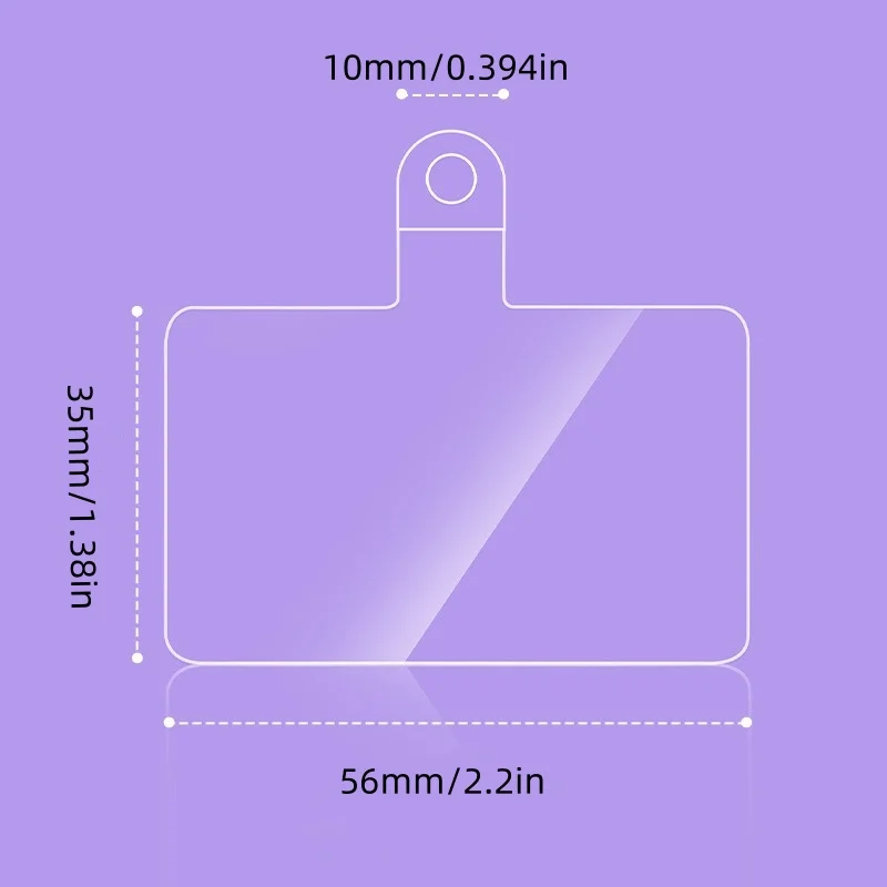 1/3/5/10Pcs Transparent Mobile Phone Lanyard Card Gasket Universal Detachable Phone Hanging Cord Strap Patch Tether Pad