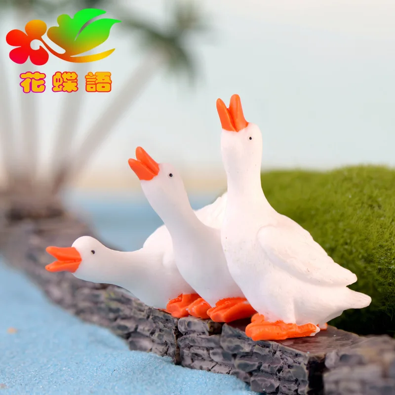 YYANGZ 24 Stück Weiße & Schwarze Schwäne – Mini-Figuren Für Feengärten, Terrarien & DIY-Landschaften