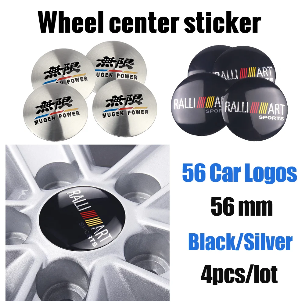 56mm Car Wheel Center Stickers Hub Cap Cover Accessoires For Nissan