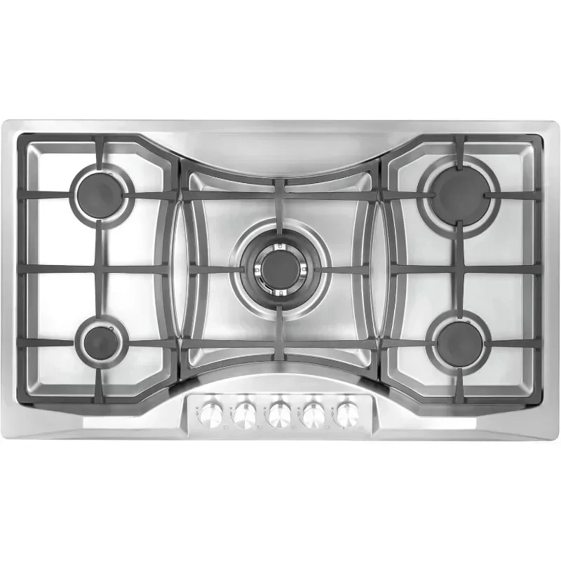 36" Gas Cooktop 5 SA F Sealed Burners Convertible Stainless Steel 3