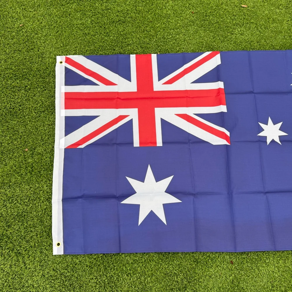 Large Australian Flag 150x90cm - Durable Polyester, Double Stitched for Outdoor/Indoor Decoration