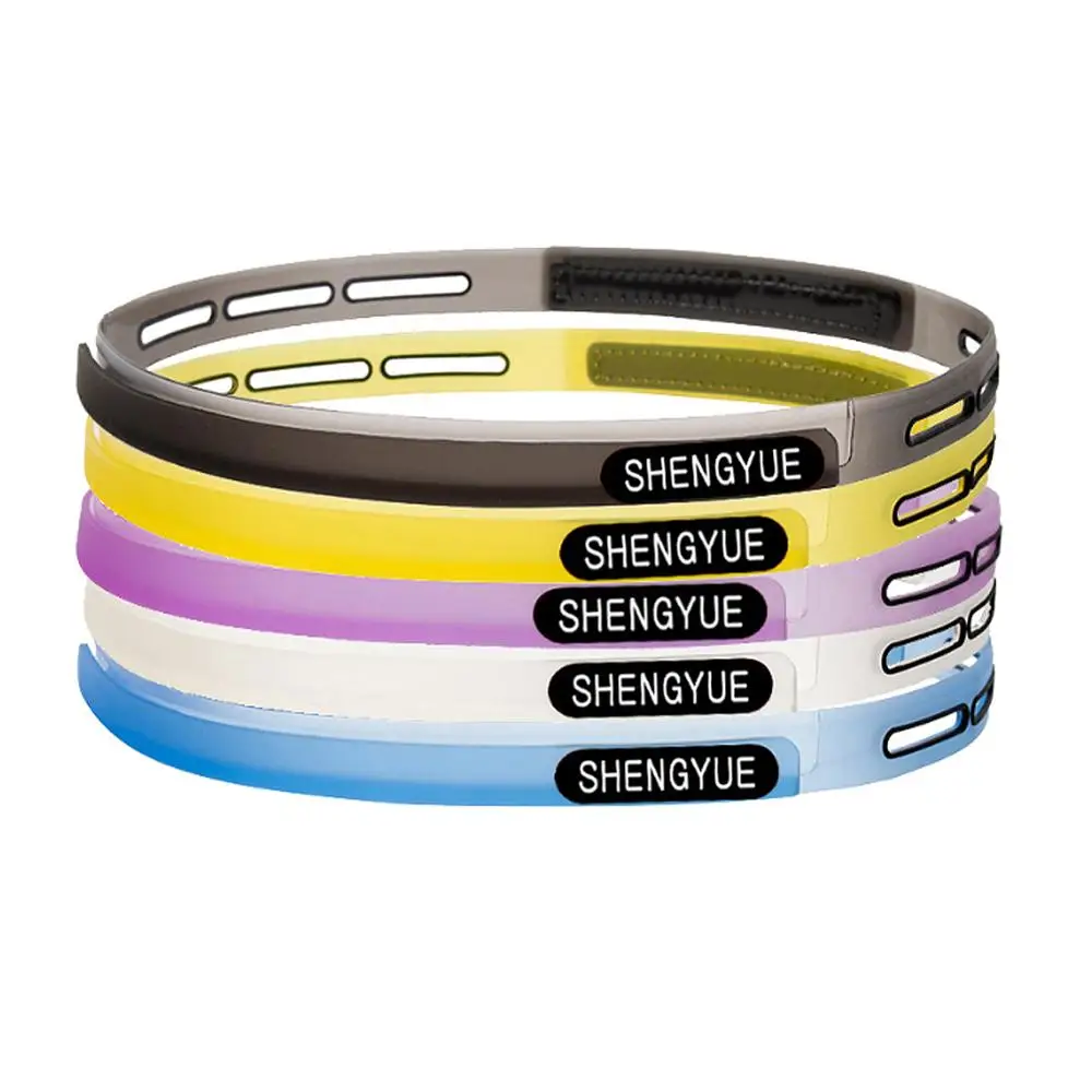 Ailicone Guiding Aweat Head Band Sweatband Elastic Headbands Outdoor Sports Headwear Sweatband Belt Silicone Guiding Sweat Head