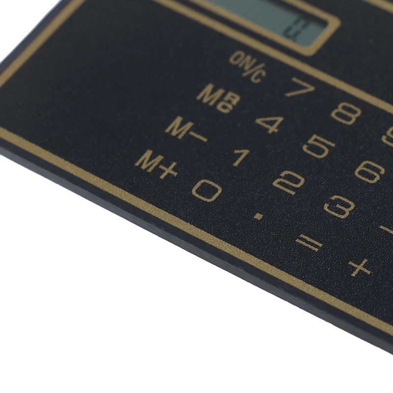 Mini Digital Calculator Credit Card Size Stealth School Cheating Pocket Size 8 Digit