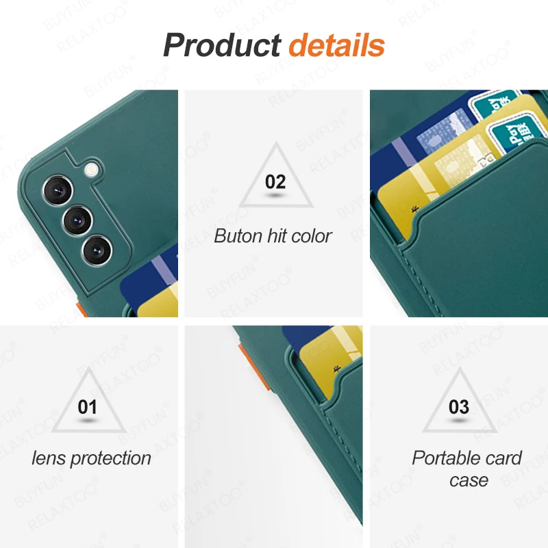 Kaarteslot Telefonshülle Fir Samsung Galaxy S22 Plus 5G Schockbeständeg Bumper Fir Samsung S22 Plus S22+ Ultra 5G Cover Capa_voghion.com