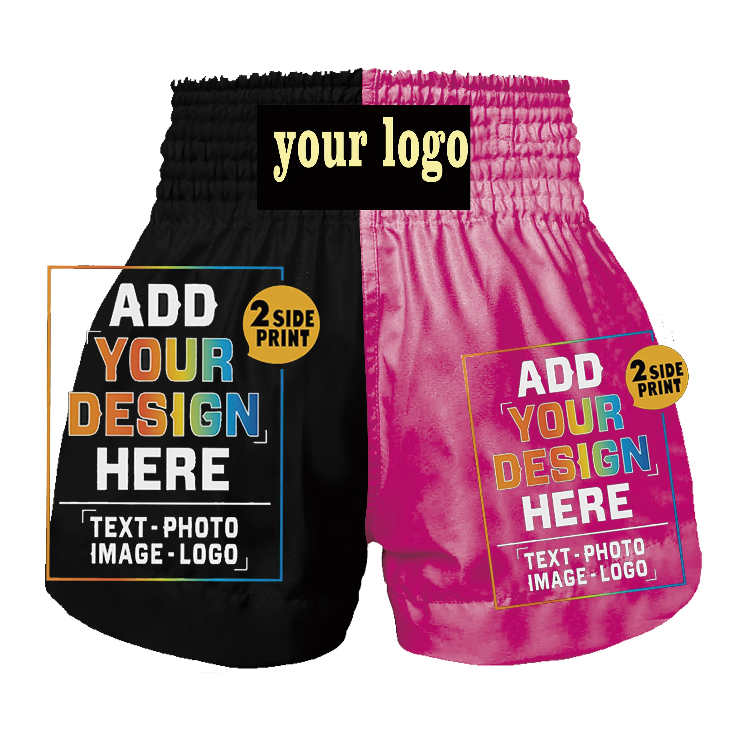 Customize Muay Thai Combat Shorts for Children Adults Martial Arts Taekwondo Boxing Brazilian Jujitsu Shorts