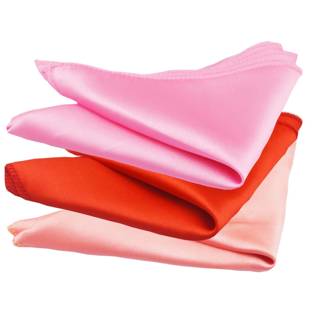 Square 30cm Satin Napkin Birthday Christmas Baby Shower Party Dining Handkerchief Wedding Decoration Restaurant Supplies 25pcs satin napkins