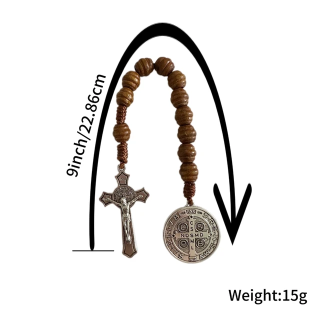 Benedict Crucifix Rosary Kits Bulk San Benito Medalla 6-Pack Saint