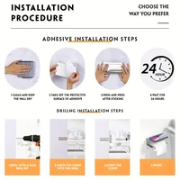 ที่ใส่กระดาษชําระติดผนังสแตนเลสพร้อมชั้นวาง - อุปกรณ์ห้องน้ําที่มีสไตล์ที่ช่วยประหยัดพื้นที่ 5