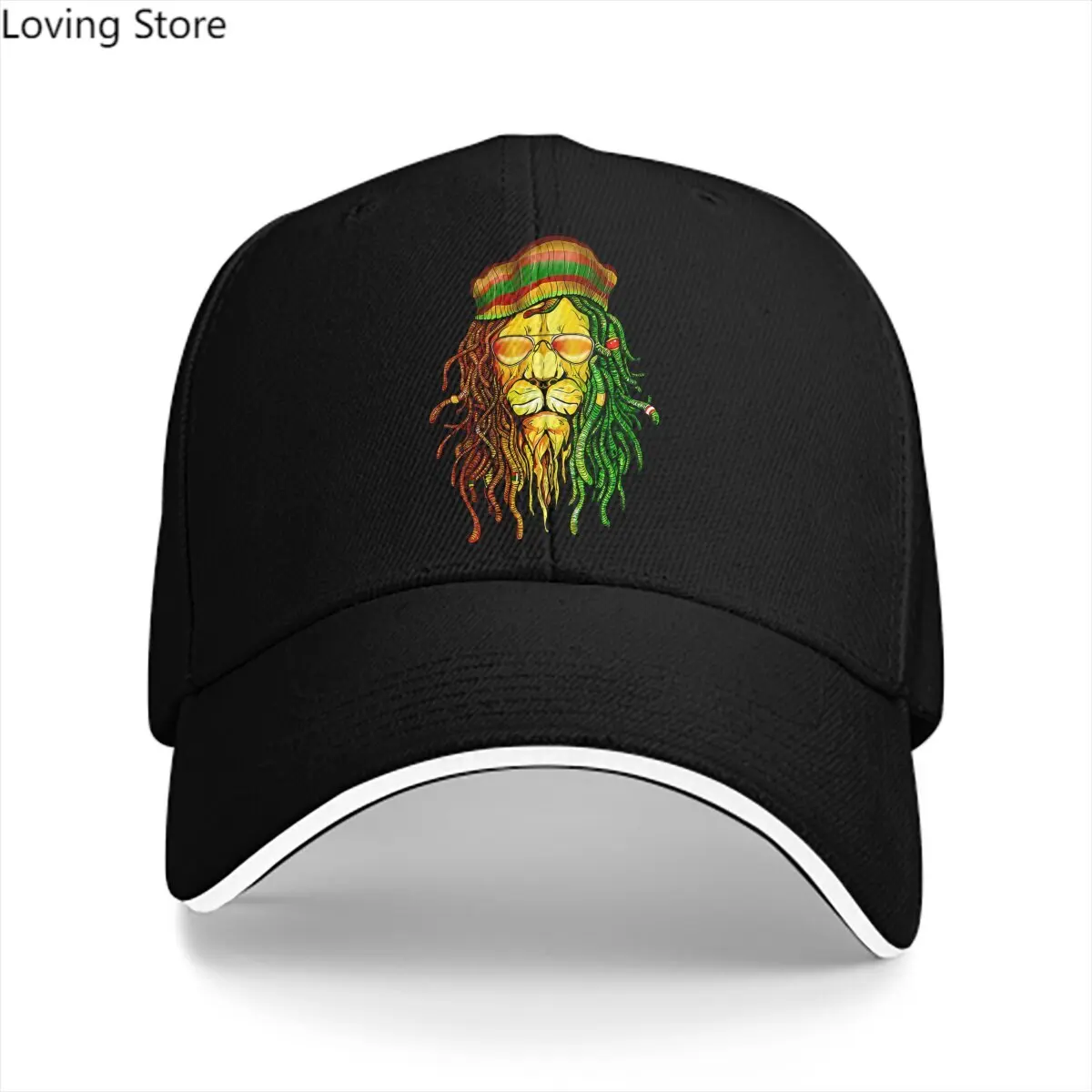 

Summer Cap Sun Visor Reggae Music Hip Hop Jamaica Lion Peaked Hats