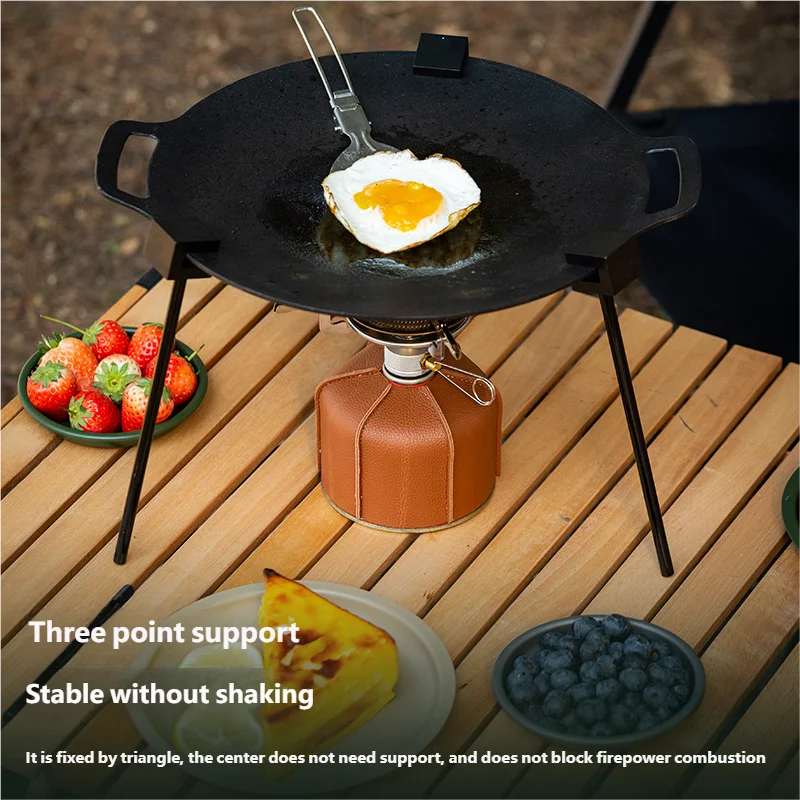 Outdoor BBQ Triangular Multifunctional Detachable Grill Pot Rack