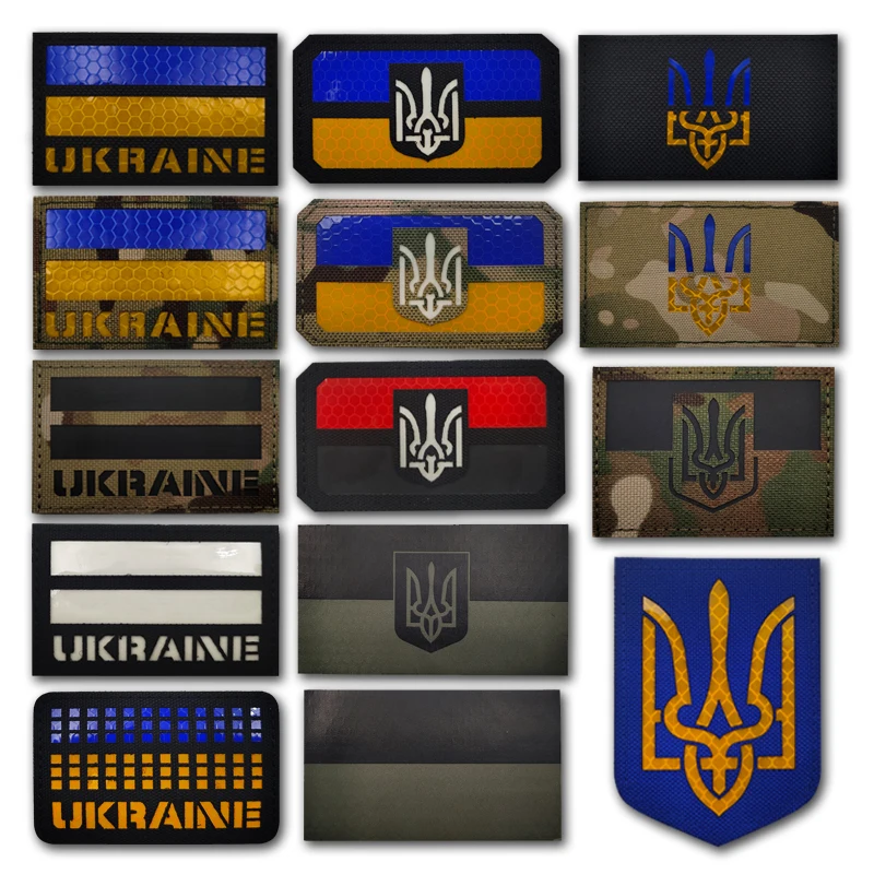 Ukraine Flag IR Patch Armband Badge Sticker Applique Embellishment Ukraine flag ir patch armband badge sticker applique embellishment