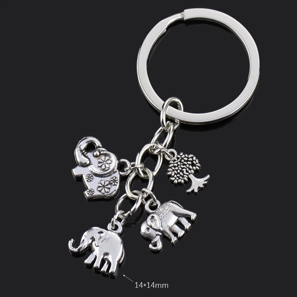 Charming Women's Keychain with Moon, Heart, and Animal Accents
