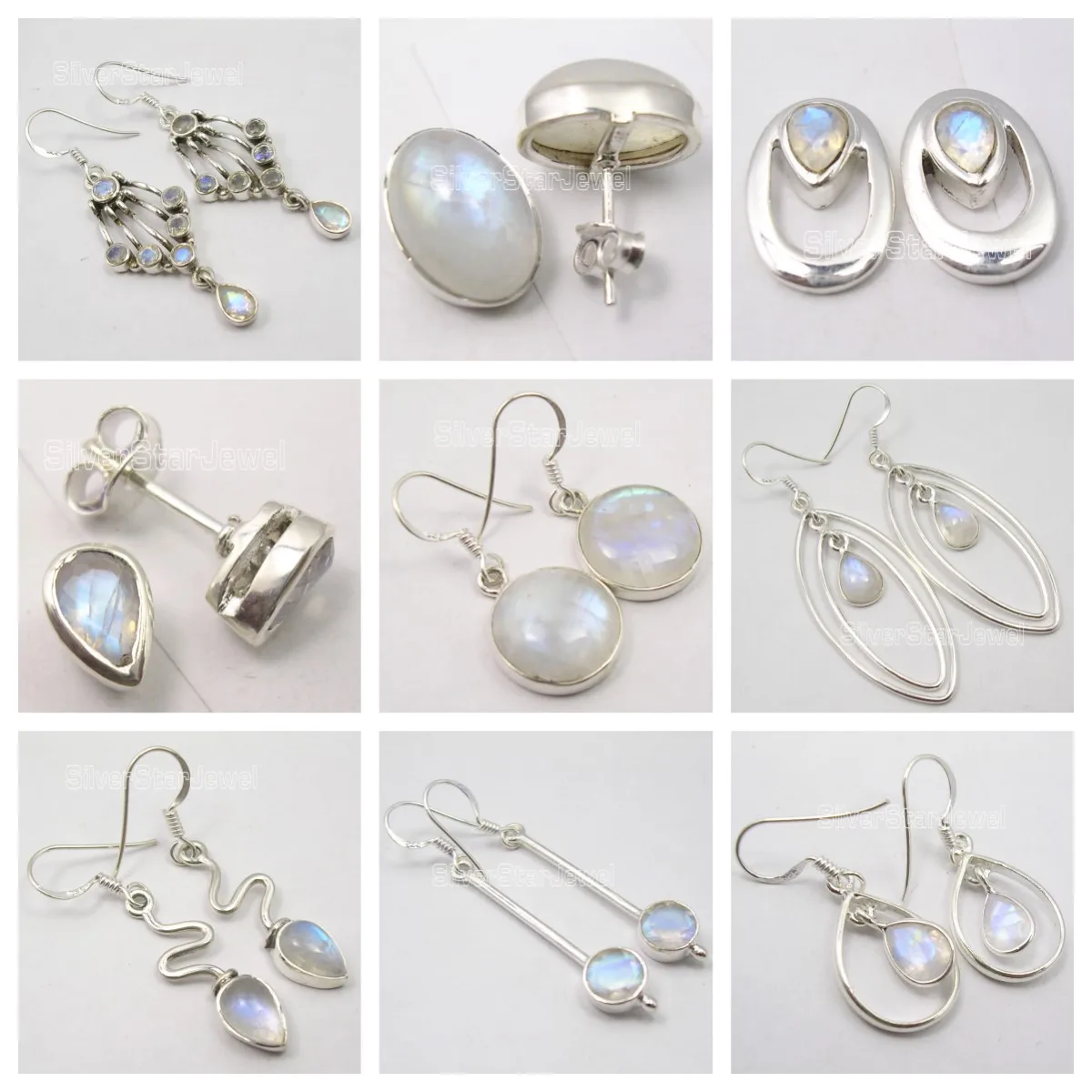 

India Origined Classic Jewelry Semi-precious Stone Earrings Collection 13
