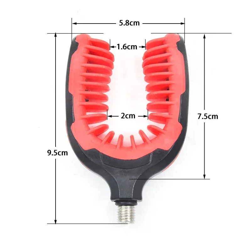 BRAVMACK Fishing Rod Holder Rest Gripper Head Thread Prevent Slipping Tackle Fishing Gripper Rest for Rod