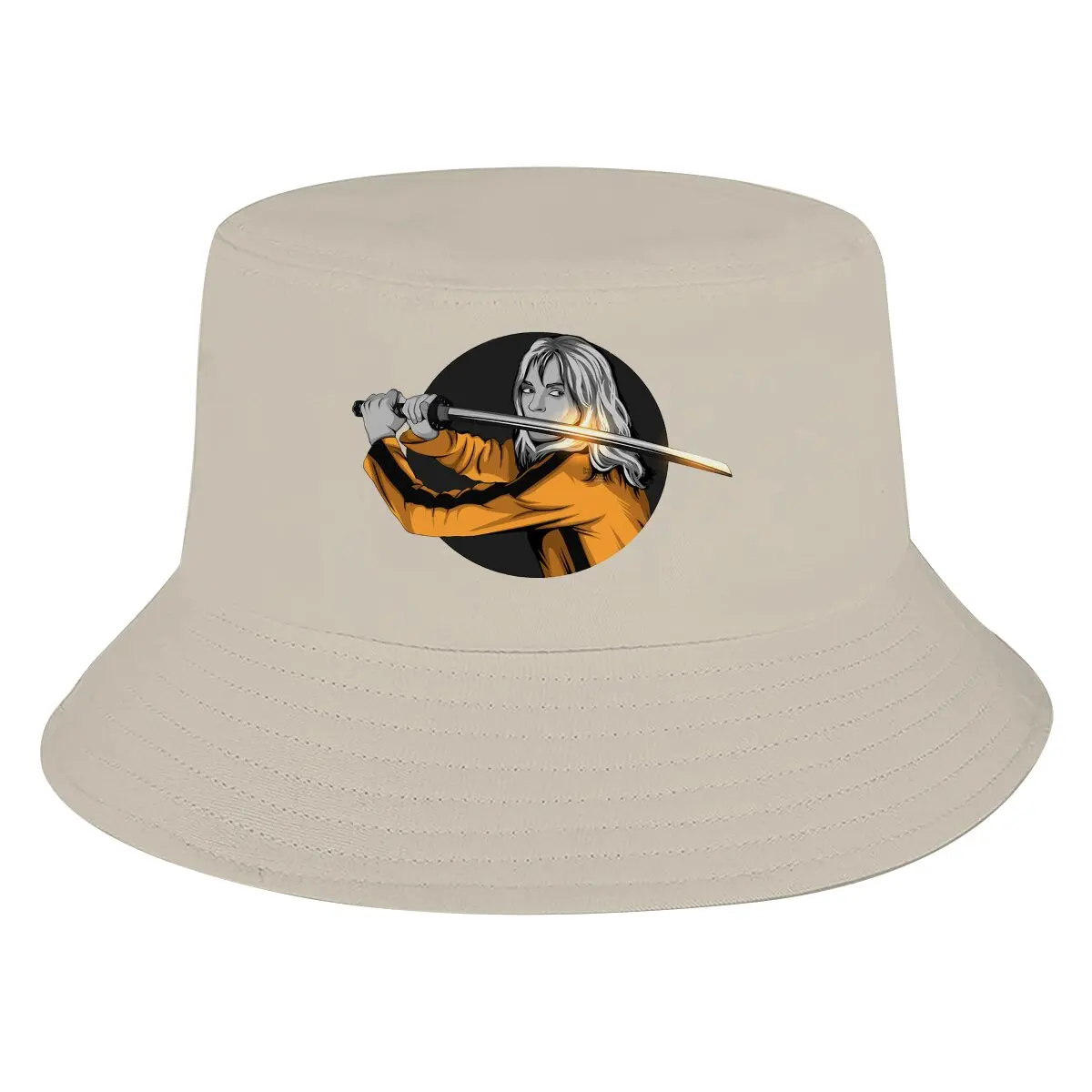 

Thurman Bucket Hat Movie Kill Bill Fashion New Women Men Cool Lady Male Panama Fisherman Sun Cap For Women Men