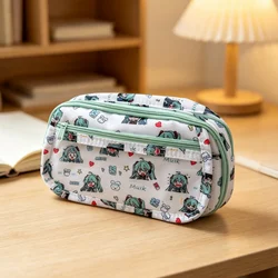 Spacious Multi - Layer Stationery and Cosmetic Organizer Bag (1pcs)
