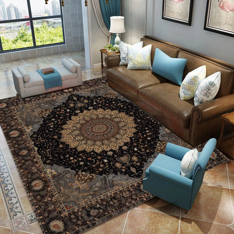 

Luxury Carpets for Living Room Large Size Classical Room Decoration Aesthetic Rugs for Bedroom Washable Lounge Rug Non-slip Mat