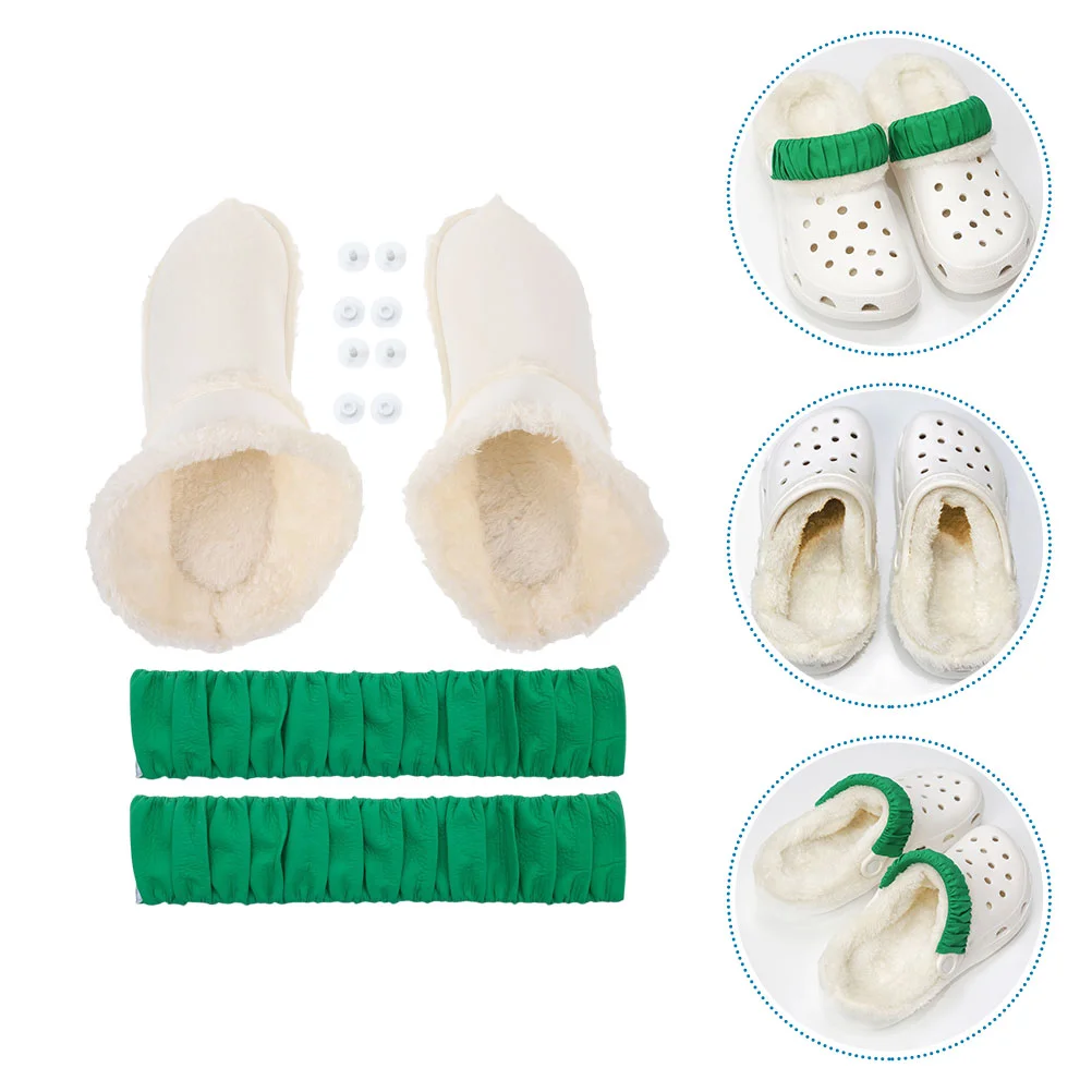 

Shoe Liners Fluffy Inserts Detachable Winter for Women Warm Hole Plush Fuzzy