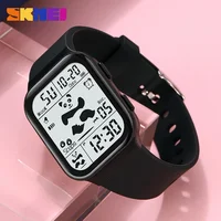 SKMEI 2216 Lady Wristwatches Shockproof Cool Panda Pattern Women Stopwatch LED Display Digital Watch for Gril Clock Reloj Mujer