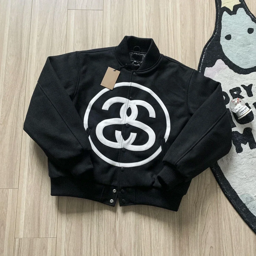 

23SS Spring New Classic Big Double S Logo Unisex Baseball Jackets