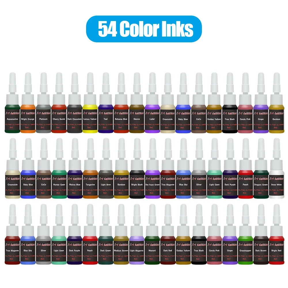 Dragonhawk Art Tattoo Ink 40/56/20/10 Color Inks Tattoo Supplies 5ml/bottle Complete Supplies Ink Color Set tattoo ink tattoo ink pigment tattoo ink kit