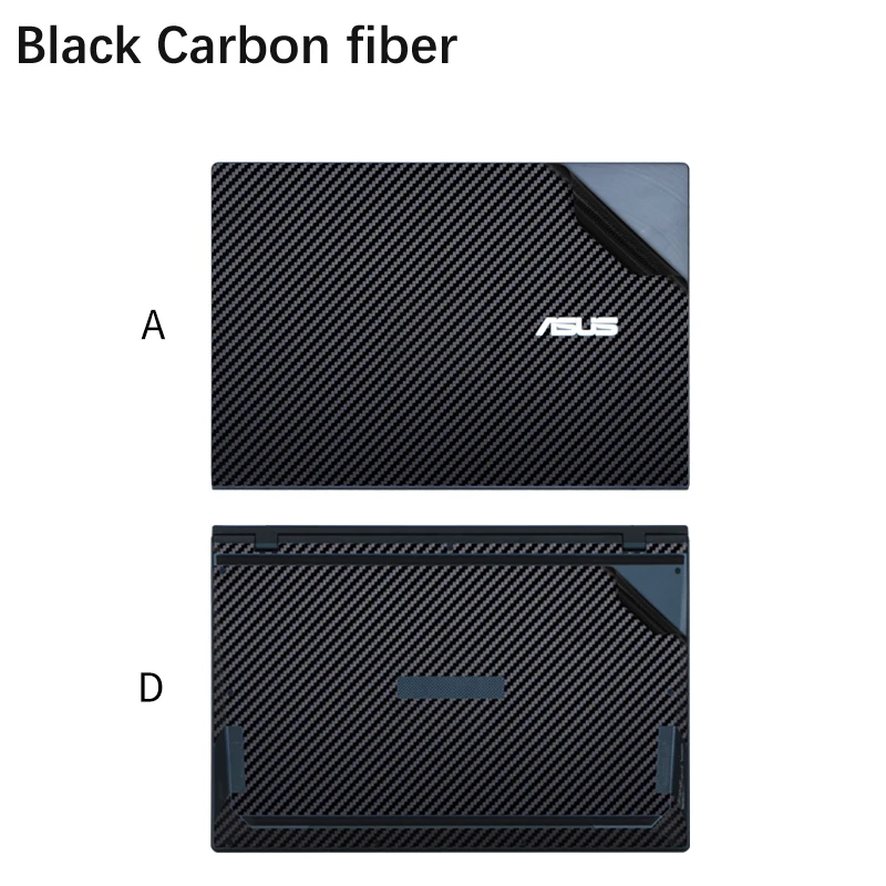 Sticker Skin Per Asus Zenbook Pro Duo Ux5000L /Zenbook X Pro 15.6 "(2021) Ux5100H Laptop Protezione In Vinile In Fibra Di Carbonio